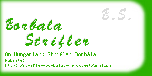 borbala strifler business card